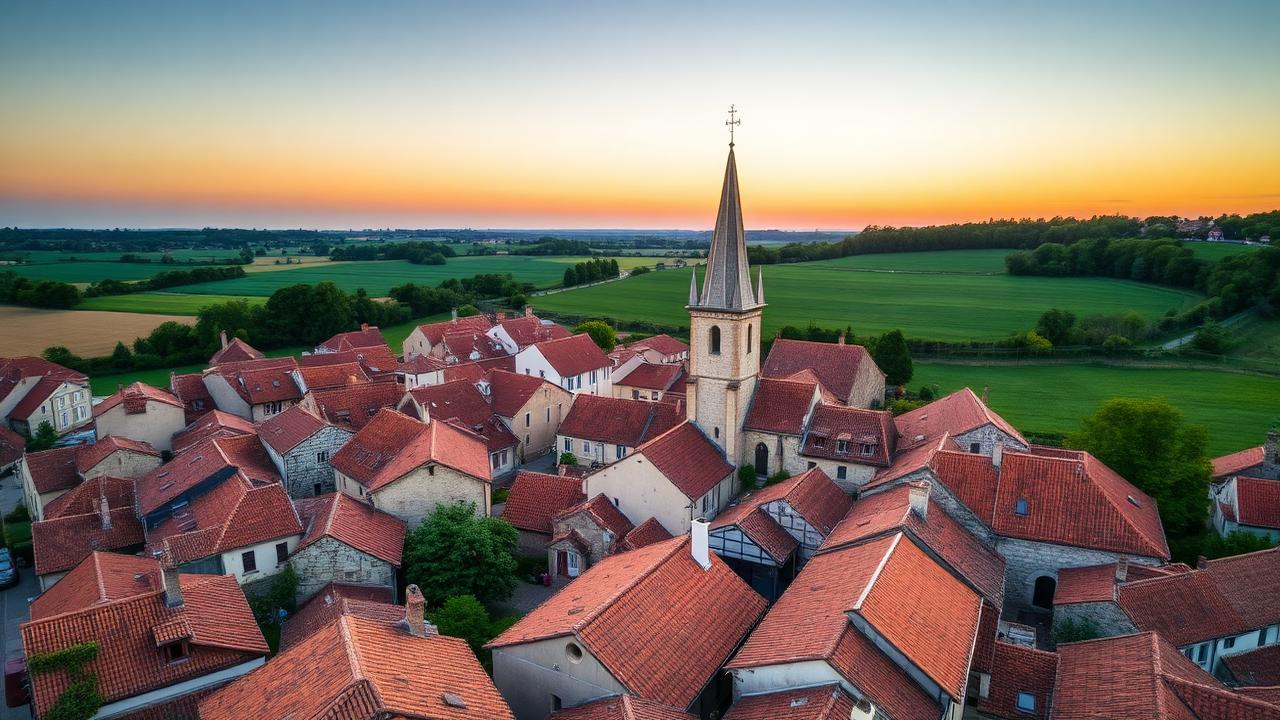 Vue du village de votre commune
